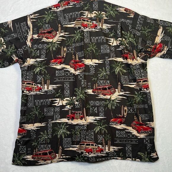 Vintage Hawaiian Go Barefoot short sleeve Button up Shirt USA Made - Mens Large - Picture 6 of 6